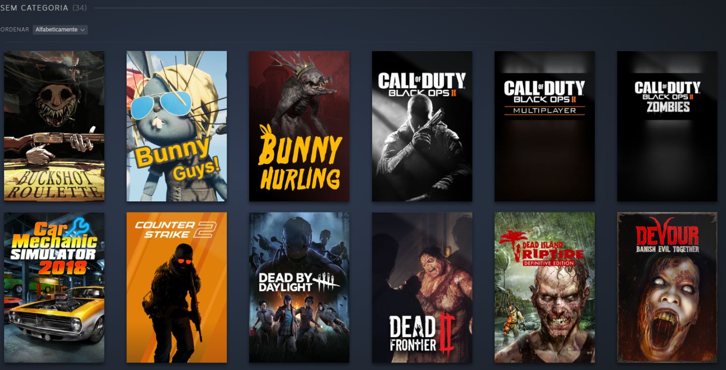 Conta steam total acesso, contendo jogos bacanas
