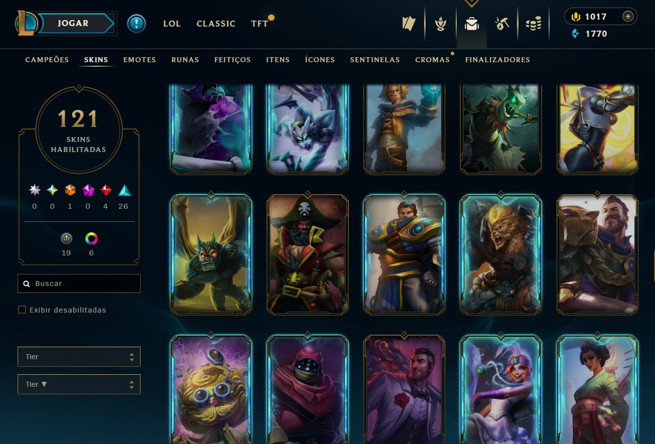 [ACESSO IMEDIATO] Ranked Open 121 Skins 125 Campeões 1K DE RP