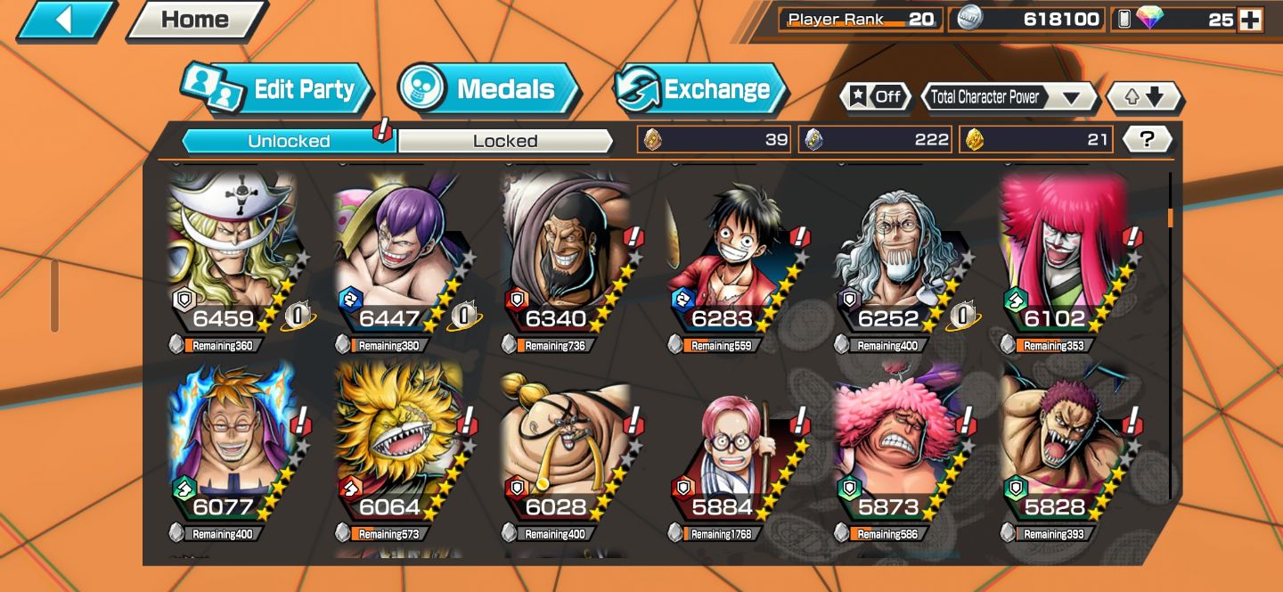Conta one piece Bounty Rush