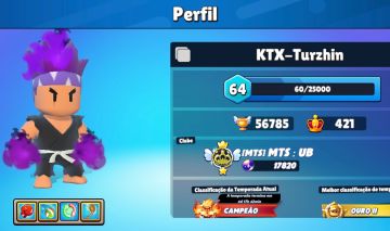 Conta Stumble Guys Gemada e Antiga