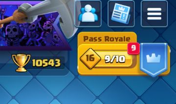 Clash Royale 10.5K | 120/121 Cartas | Deck Gigante Real