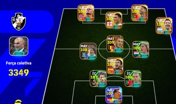 CONTA EFOOTBALL ELENCO FORTE 3349 FORÇA COLETIVA Conta eFootball pronta