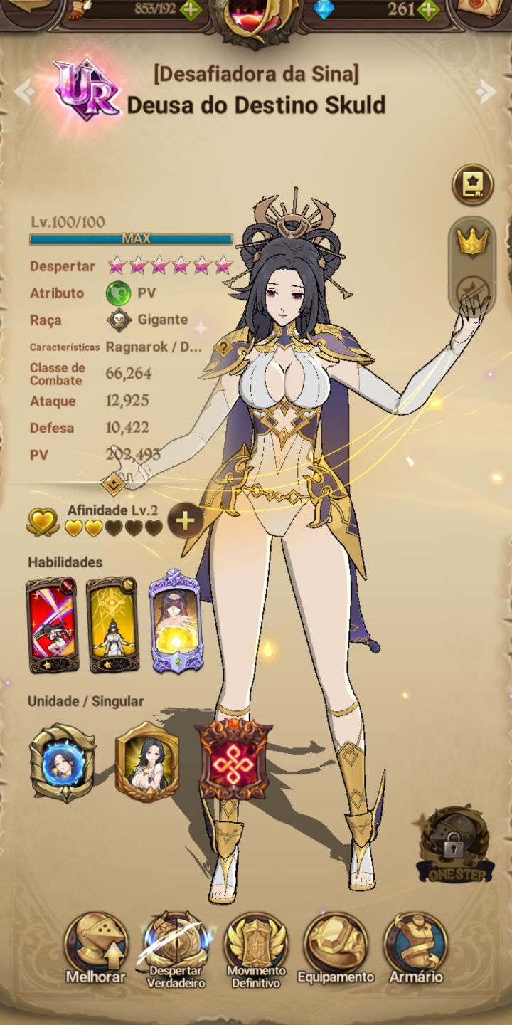 Conta 7ds grand cross 260 dimas e melhores personagens meta