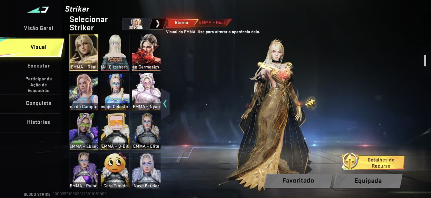 CONTA DE BLOOD COM VÁRIAS ETERNALS A VENDA
