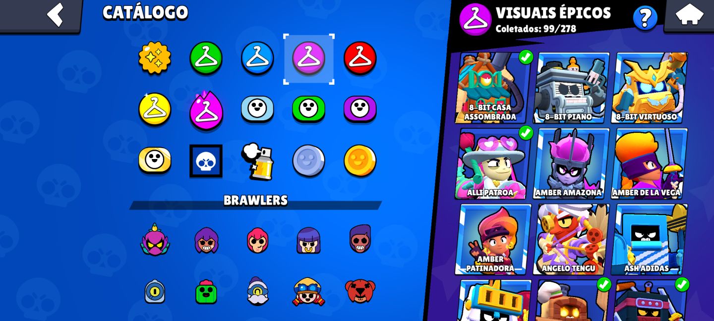 Conta brawl stars super rara, Full Gold,skins e Brawlers upados