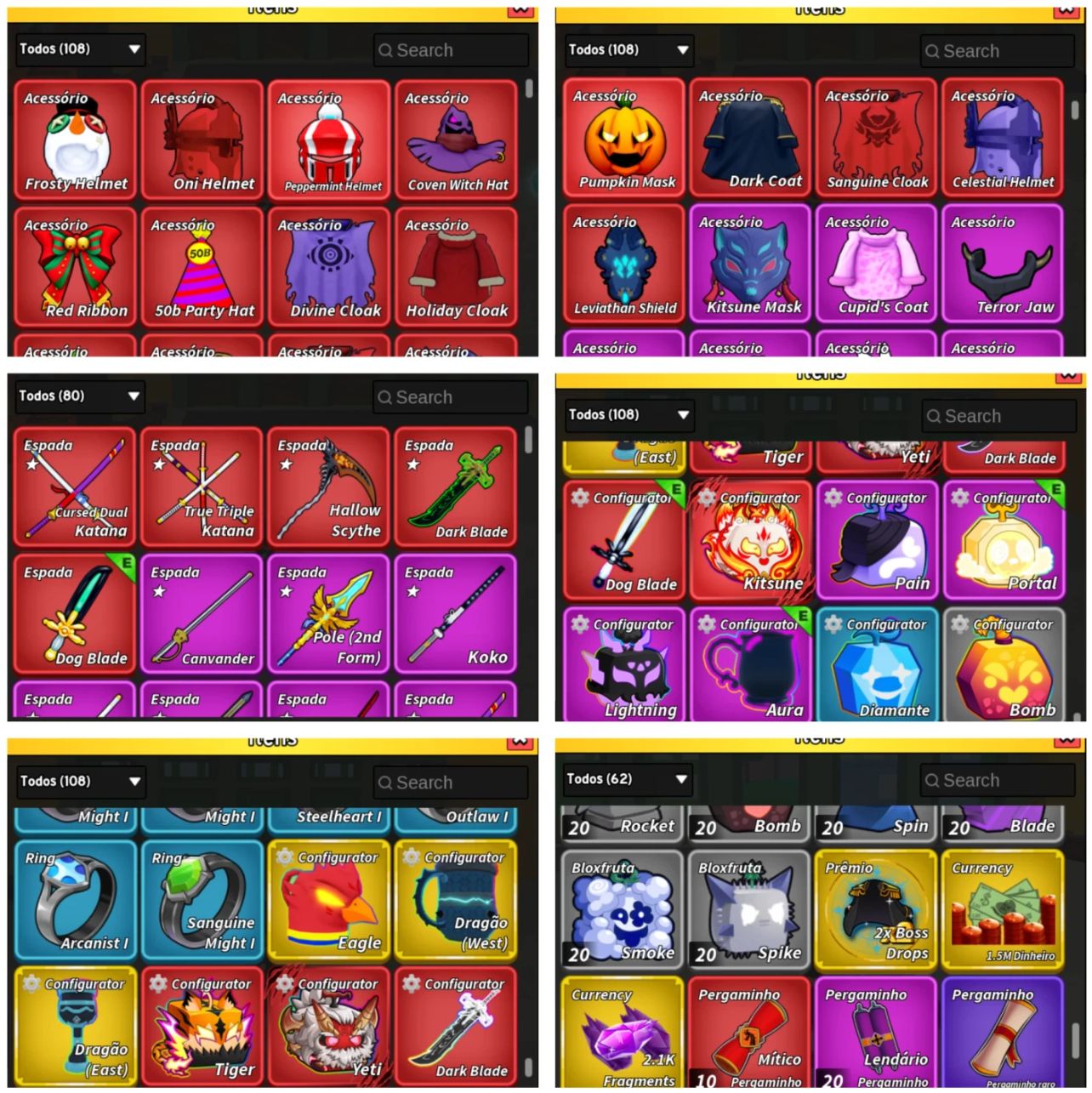 CONTA BLOX FRUITS ENDGAME SUPREMA / ULTIMATE COLECIONADOR ( Negociável )