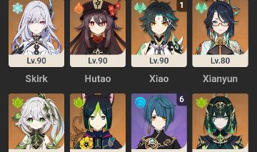 Conta de genshin com 55 personagens + 30 tiros farmados