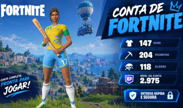 CONTA DE FORTNITE COM 147 SKINS / 204 PICARETAS / 118 GLIDERS