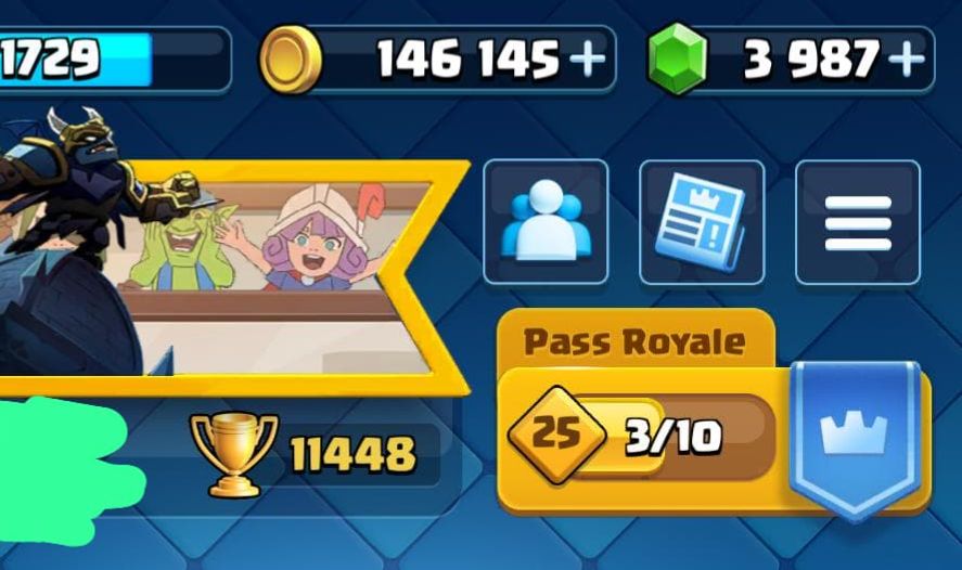 CONTA CLASH ROYALE 12300K TROFÉUS LVL 16
