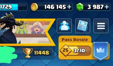 CONTA CLASH ROYALE 11K TROFÉUS LVL 16