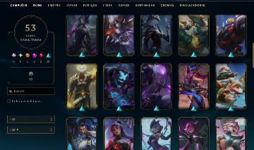 CONTA LOL LV 147 | 53 SKINS + 129 ICONES | UNRANKED [FULL ACESSO]