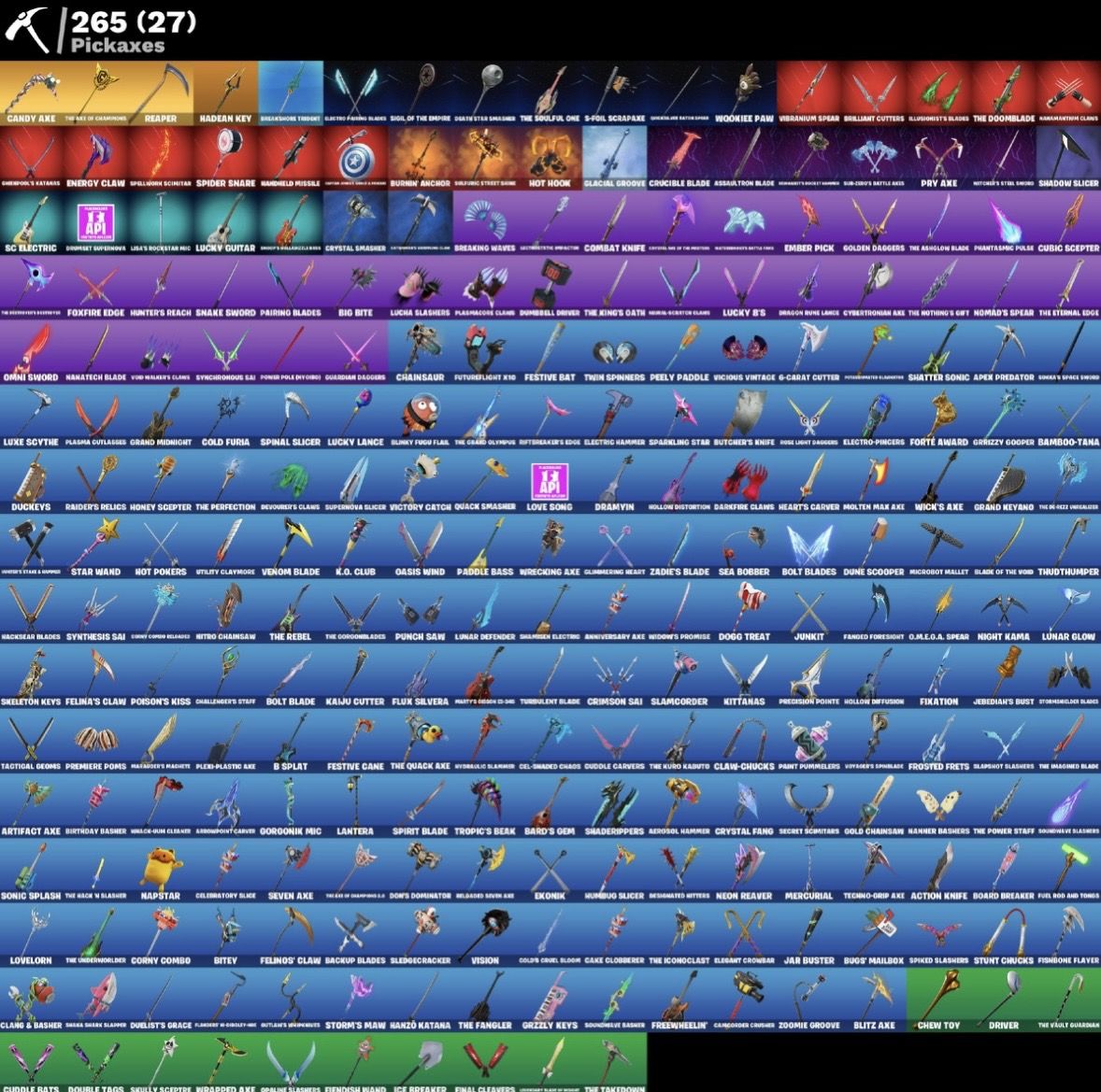 CONTA DE FORTNITE COM 168 SKINS 265 PICARETAS E SKINS COMO LARA CROFT