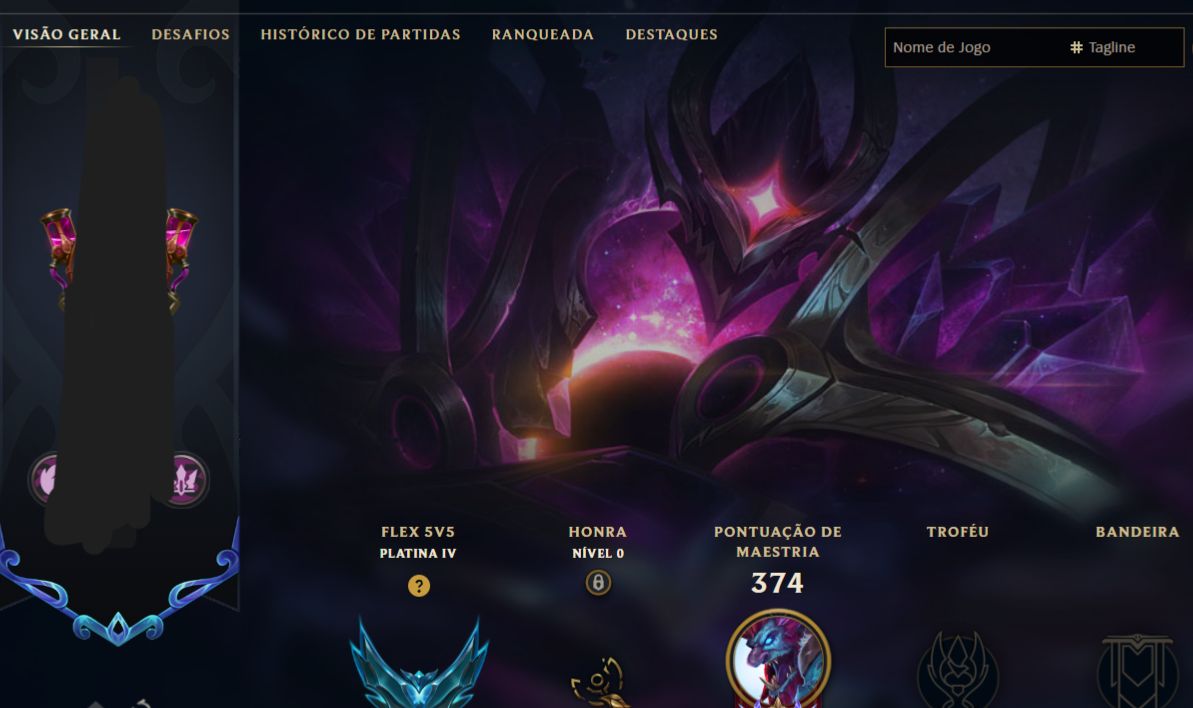 Conta recheada de skins otima conta para iniciar
