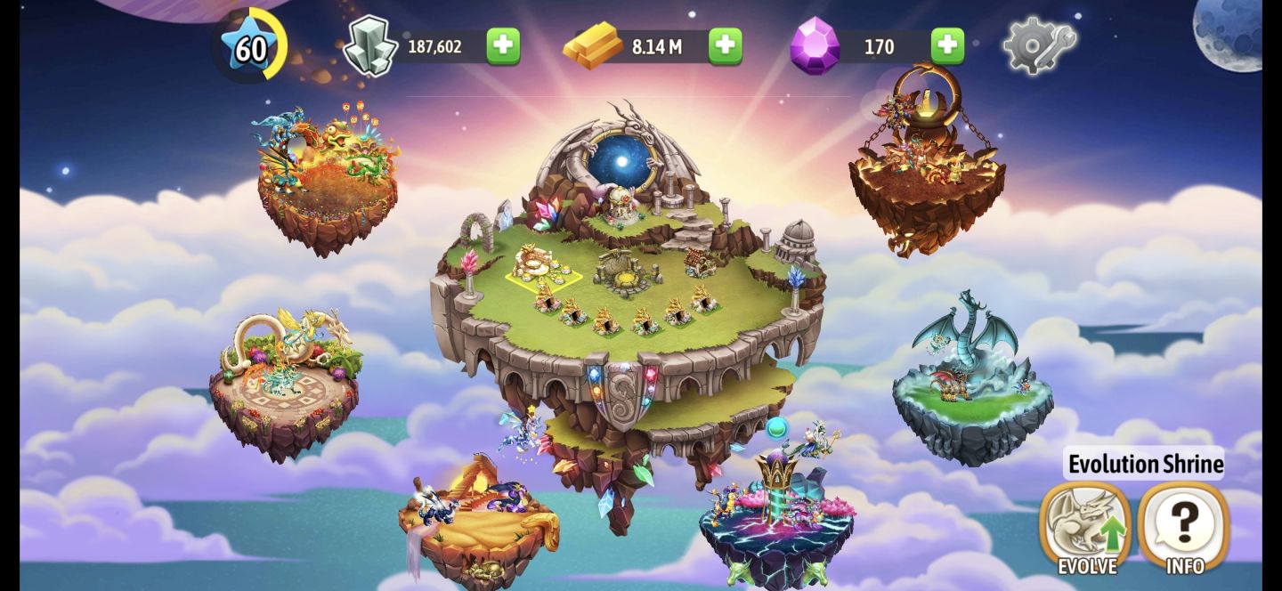 Conta Dragon City antiga lv 60