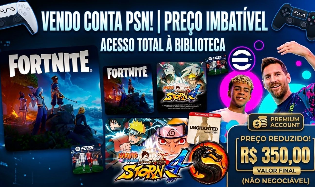 CONTA PSN COM JOGOS