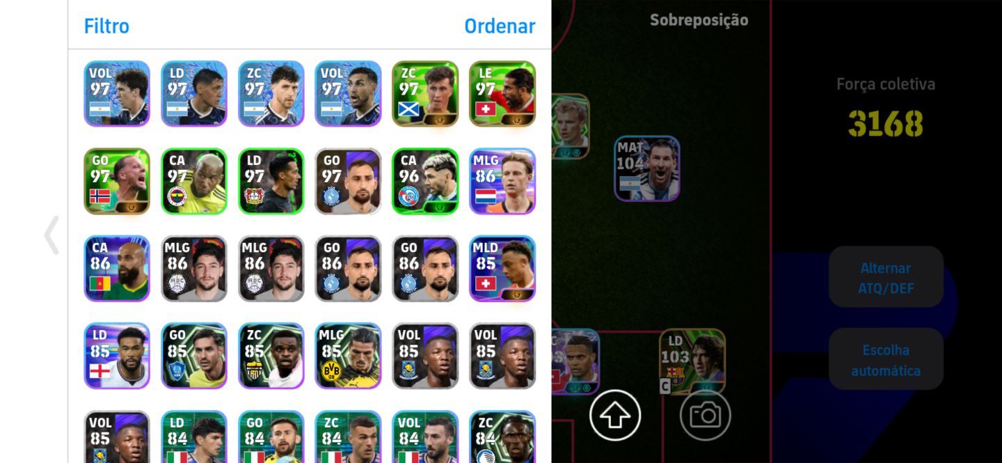 Conta de efootball com força 3168