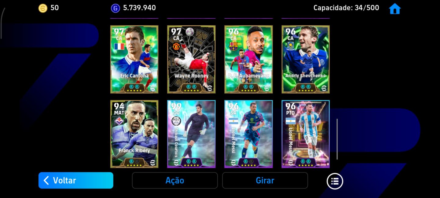 CONTA EFOOTBALL MOBILE !