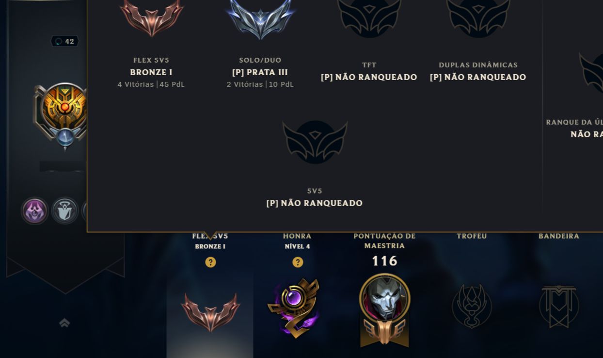 RARA 2014 | RANKED ON | PRATA 3 | 25 SKINS | MAOKAI VITORIOSO | 100% SEGURA FA