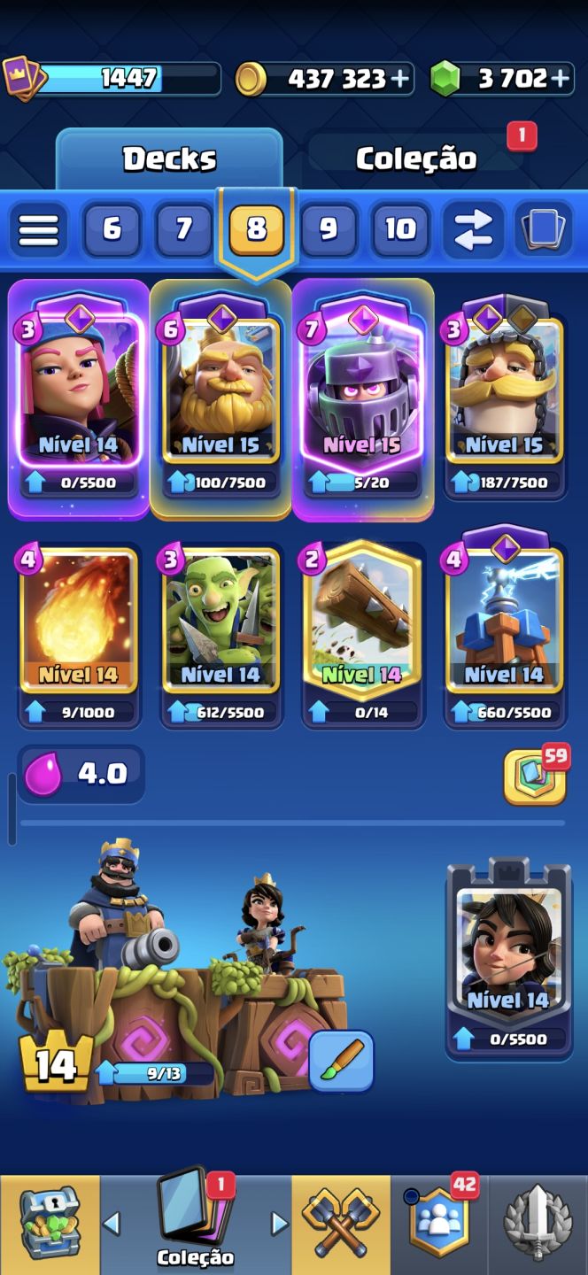 CONTA BRAWL STARS E CLASH ROYALE 11K CLASH 39K BRAWL SKINS RARA E TODAS AS CARD