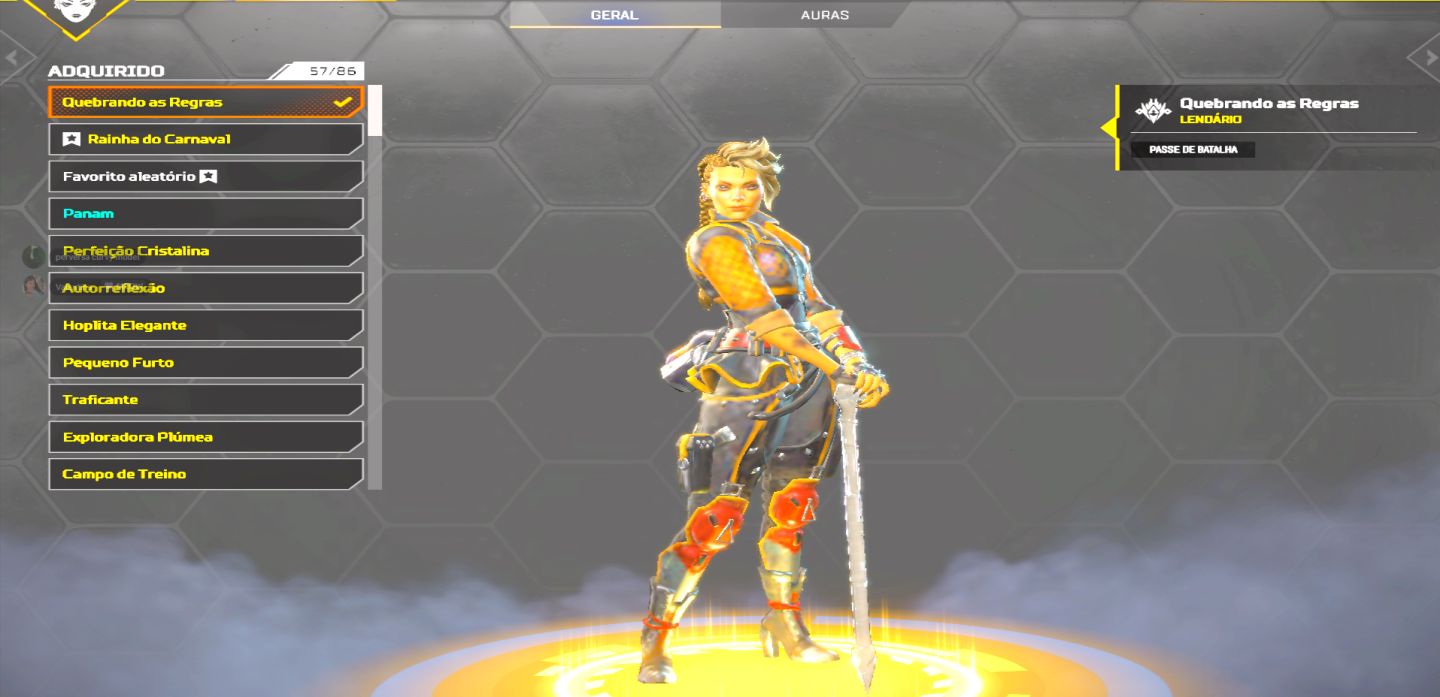 CONTA APEX LEGENDS RECHEADA DE ITENS COSMÉTICOS e 6 ITENS MÍTICOS
