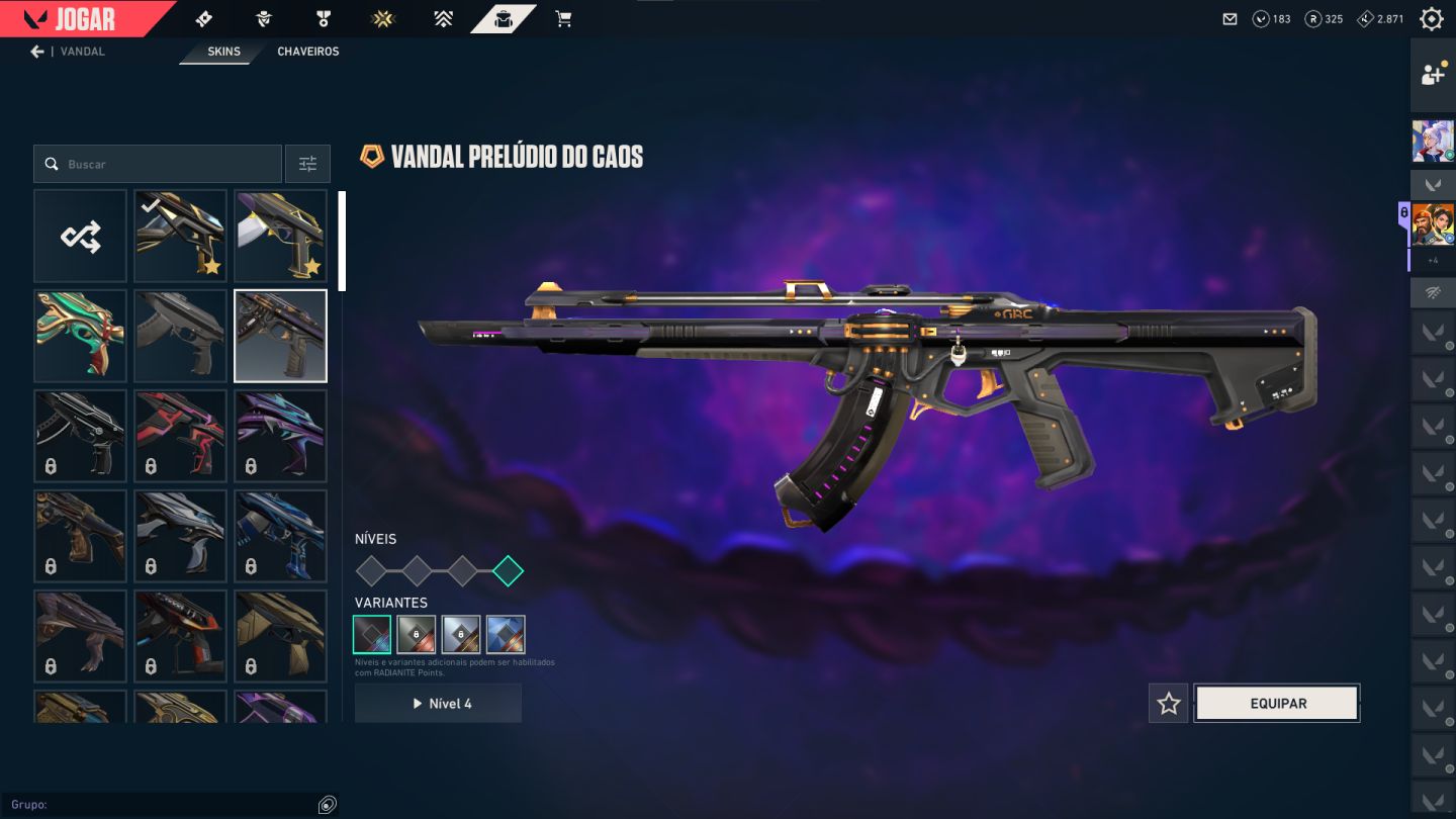 Conta de Valorant Full aceso com Vandal Champions 2025