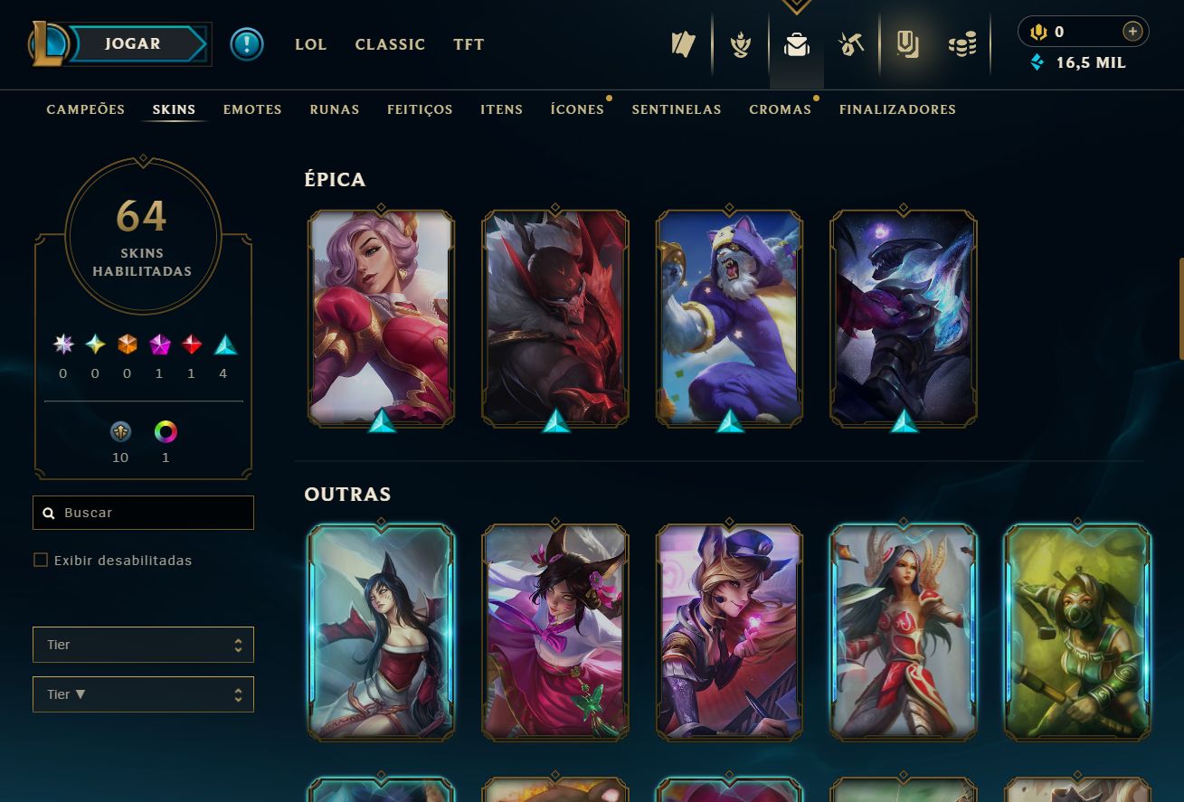 [ACESSO IMEDIATO] Ferro II 64 Skins 0% WR