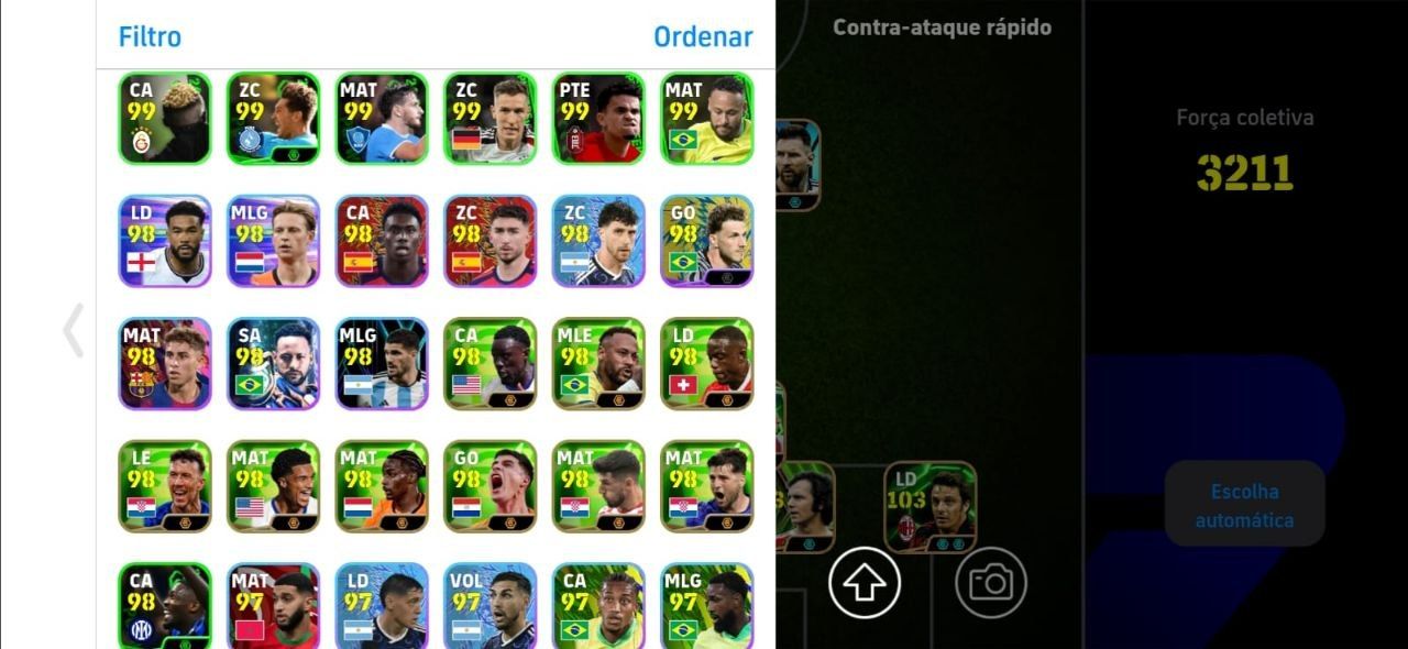CONTA EFOOTBALL RARA! TOTTI BUGADO + ROMARIO + MESSI PRIME + RODRI BUGADAÇO E++!