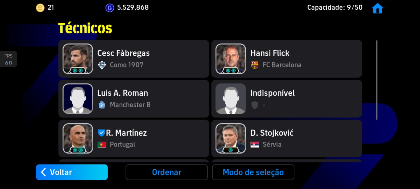 Time efootball Full épico, show time e lendários,