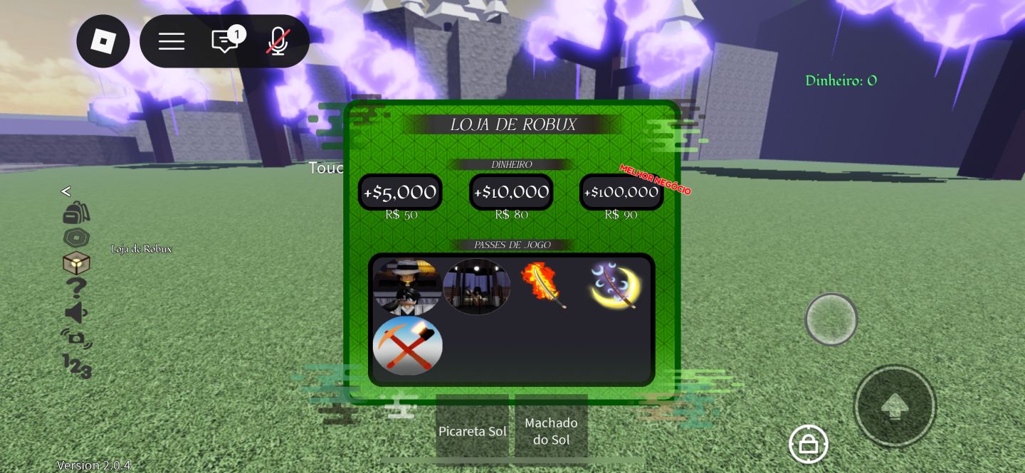 Conta Roblox com frutas permanentes em blox fruits e mais jogos