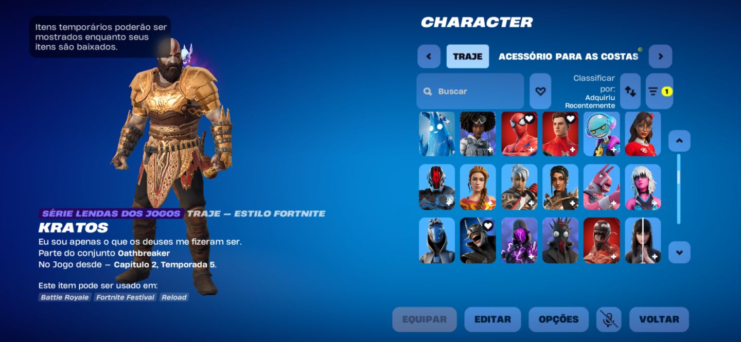SALVE O MUNDO FUNDADOR, 243 Skins, Peixoto World Cup, Marvel, Kratos