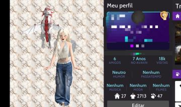 Conta Avakin life nível 47, unisex