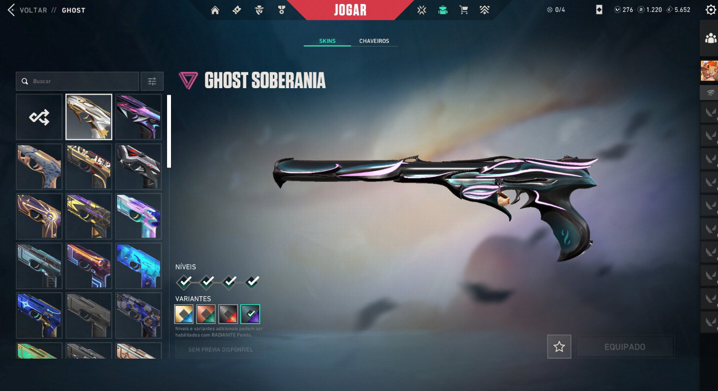 CONTA VALORANT COM 1198,60 GASTO EM SKINS