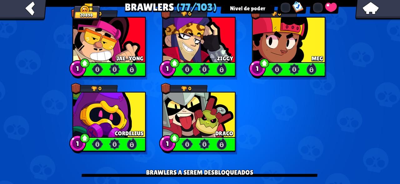 CONTA BRAWL STARS - 20.898 TROFÉUS | 77/103 BRAWLERS | PRESTÍGIO 9
