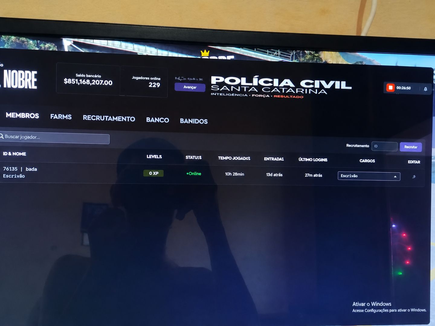 Conta do fivem M com VIP e ID personalizado cidade Nobre Disponível até o wipe
