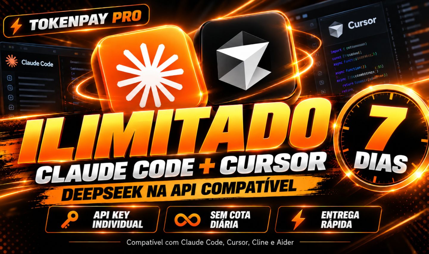 CLAUDE CODE/ CURSOR PRO (USO ILIMITADO/ SEM LIMITE DE TOKEN) ACESSO DE 7 DIAS