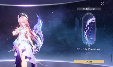 CONTA HONKAI STAR RAIL SUNDAY E5S1 CYRENE E1S1 COM SKIN(ARCO) CHAPEU DA MEM 42T5