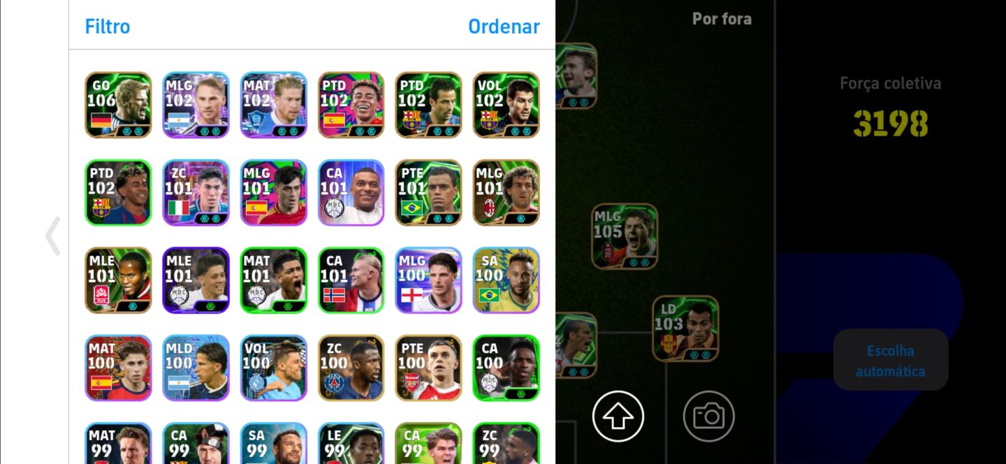 Conta de efootball com neymar blitz,gerrard 105,Xavier alonso105 e vários jgds