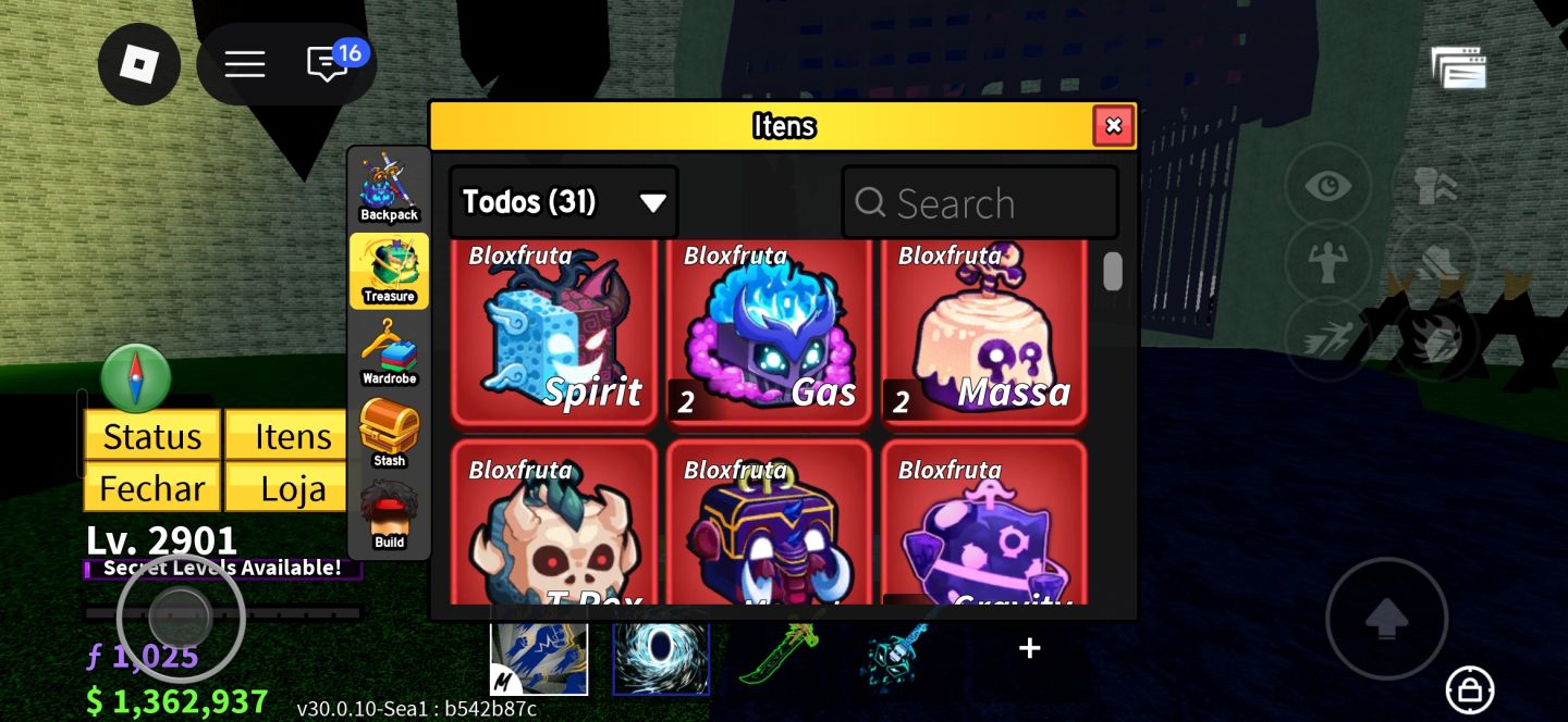 Conta de blox fruits a venda ou em brawl stars 100k+