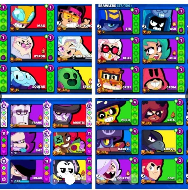 CONTA DE BRAWL RARA COM 14K DE TROFEUS , PASSES, SKINS ROBO E DE HIPER400 GEMAS