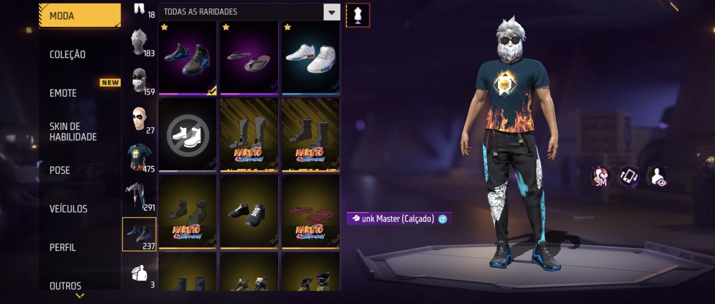 CONTA FREE FIRE ANTIGA GEMADA