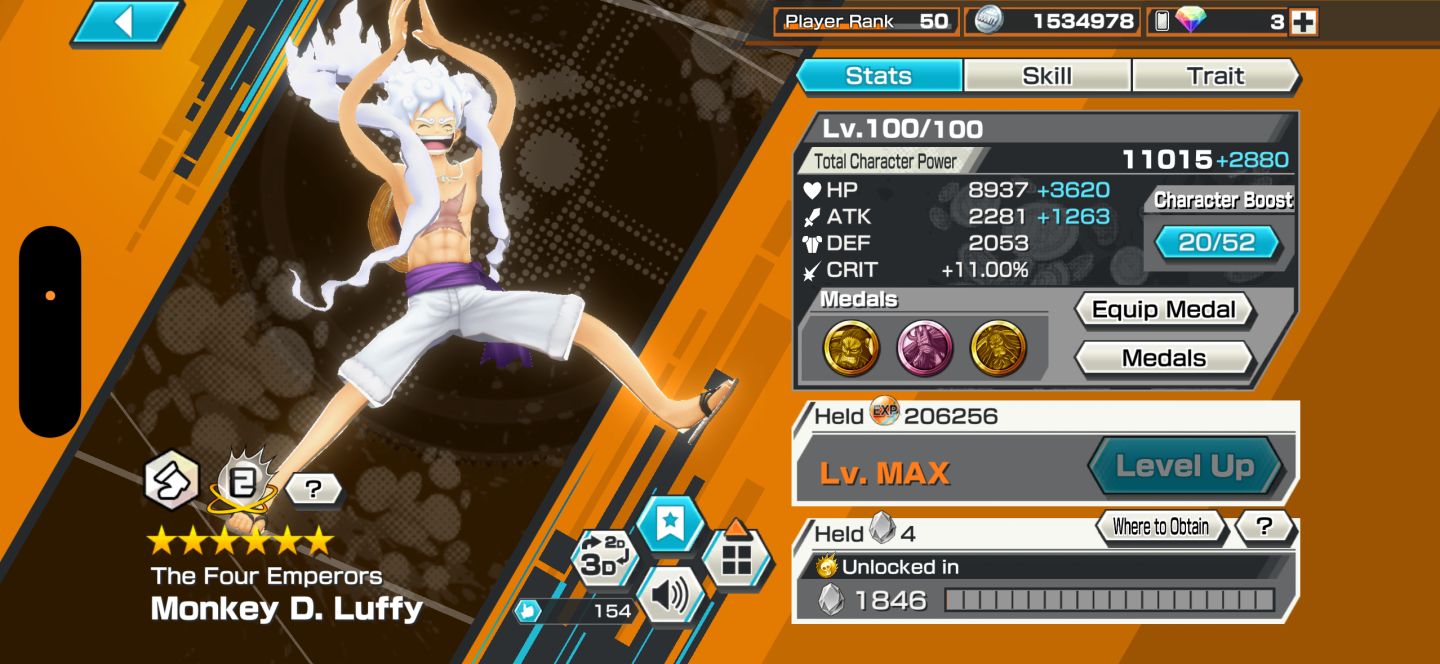 Bandai ID! - Rank 50! 13 Ex, 4 Max, Good Medals, Triple Kaido etc