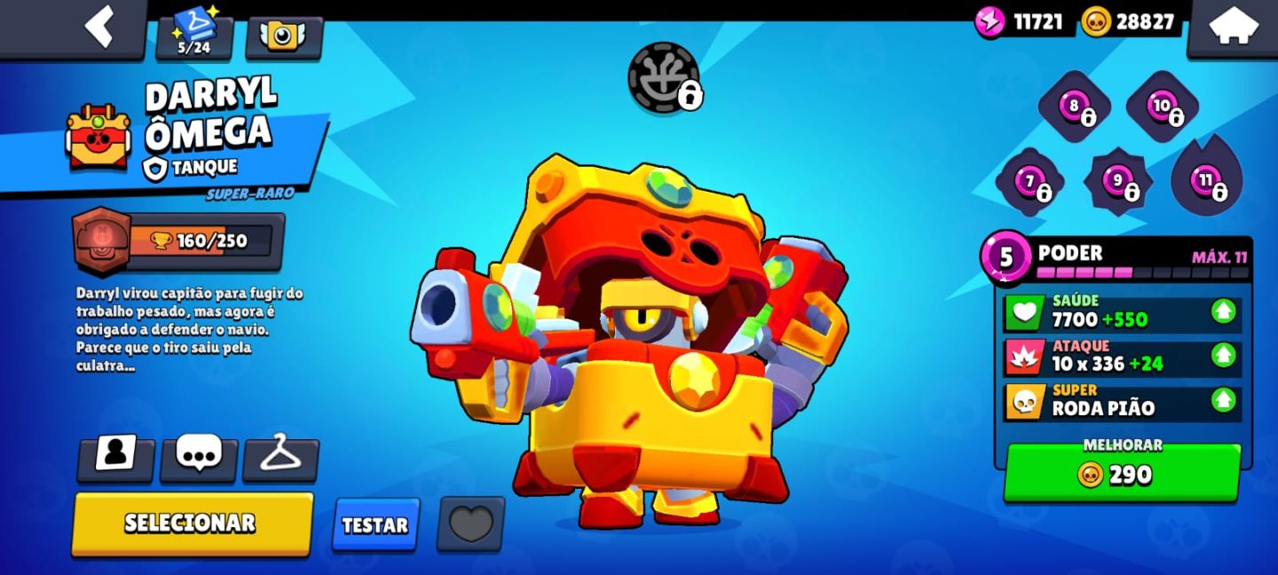 SHELLY ESTELAR + 65 BRAWLERS + 371 GEMAS + 28.827 MOEDAS + SKINS ANTIGAS