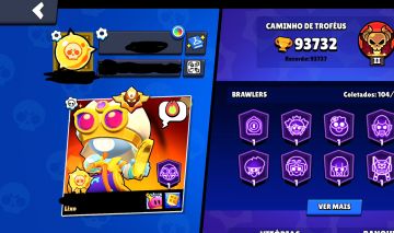 CONTA BRAWL STARS COM 93K DE TROFÉUS E MESTRE 2024!