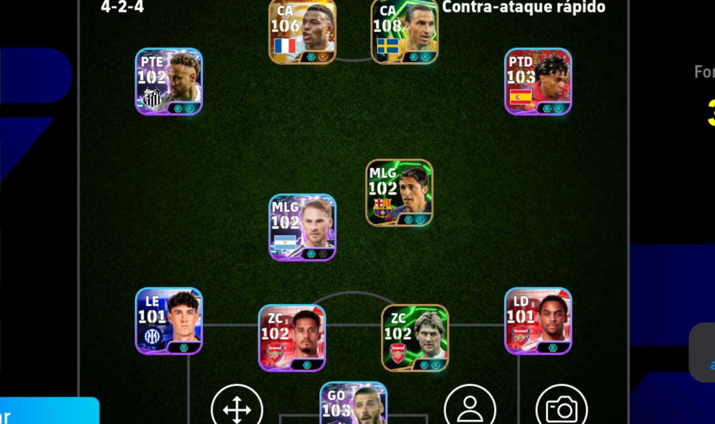 Conta de Efootball 3182 com Ibra + Neymar Blitz e Doué e mbappé..manda mensagem