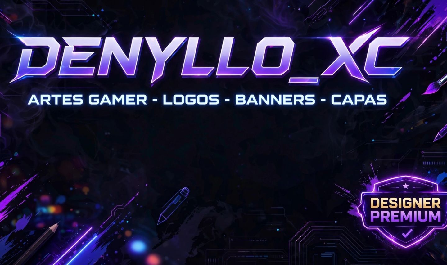 DESIGNER PROFISSIONAL! (CAPAS DE ANÚNCIO, BANNER, LOGO, TABELA, | KIT DISCORD |