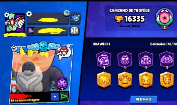 CONTA BRAWL STARS 78 BRAWLERS 108 SKINS + 14 HIPERCARGAS + BUZZ GODZILLA PRETO