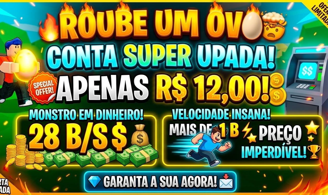 CONTA ROUBE UM OVO APENAS R$ 12,00!