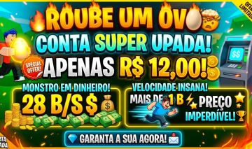 CONTA ROUBE UM OVO APENAS R$ 12,00!