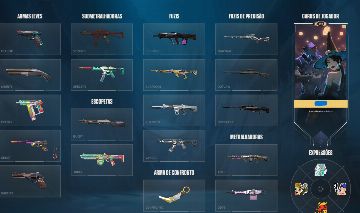 Conta Beta Valorant skins de loja + passes de batalha