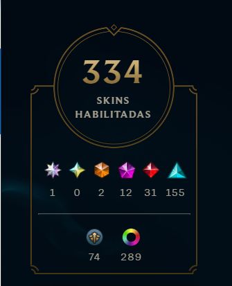 ACC DE LOL ADC + KAISA LENDA ASCENDIDA + TODAS SKIN DA VAYNE, SMOLDER E ZERI